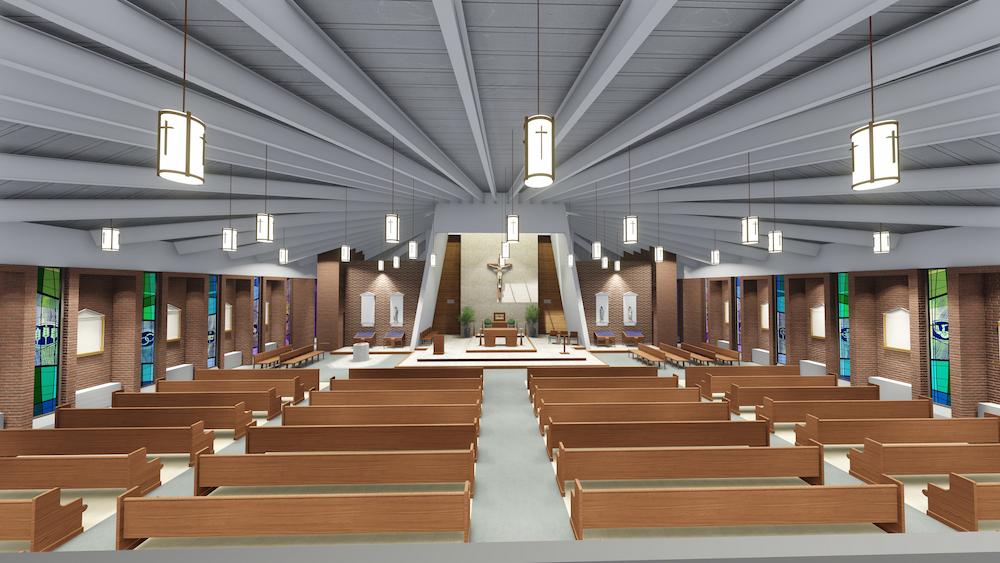 Concept sketch of St. Patricks Church
