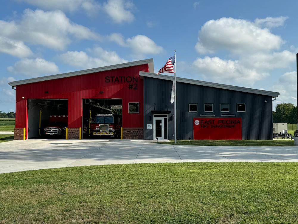 Completed reception of the East Peoria Fire Station